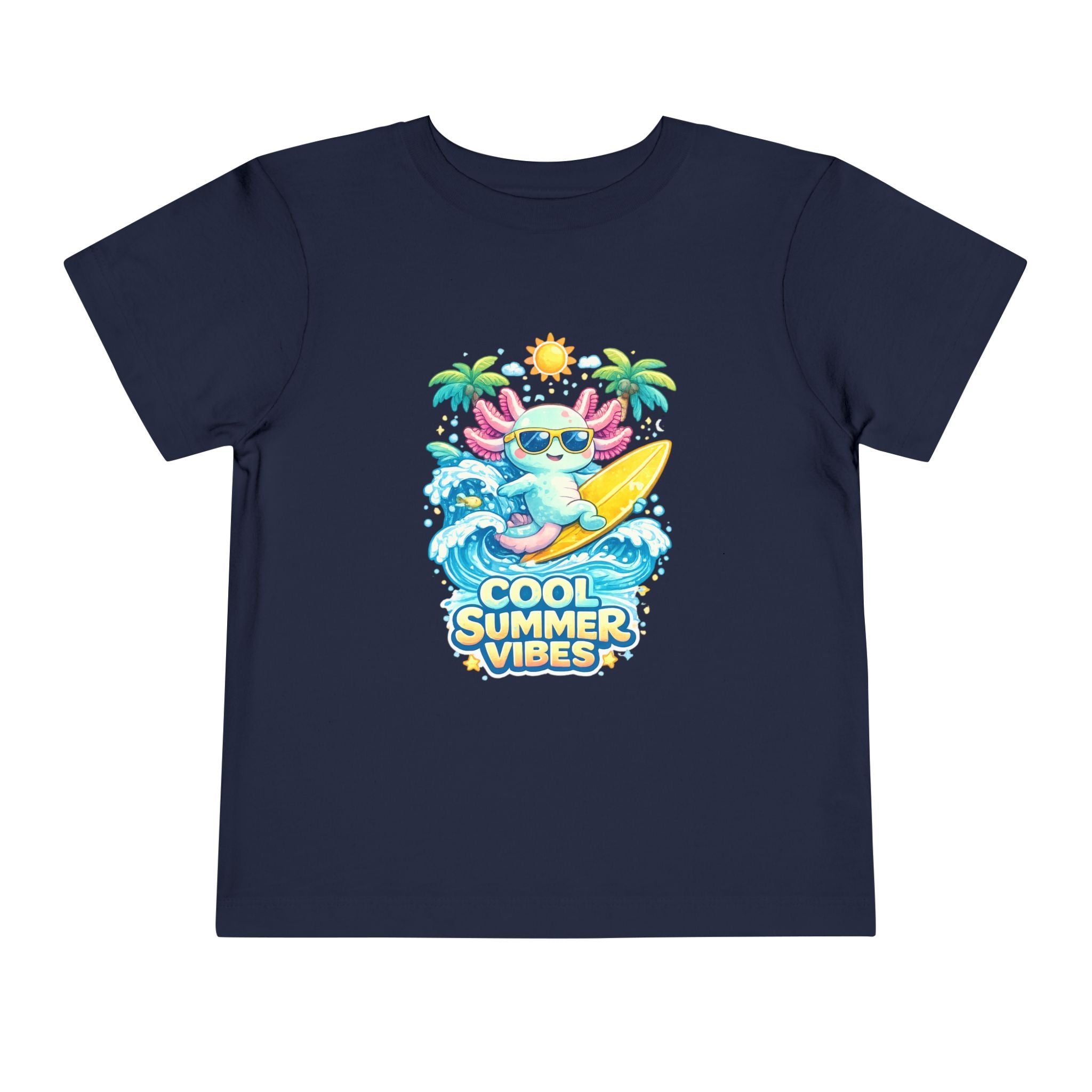 Little Waves Axolotl Toddler Short Sleeve Tee