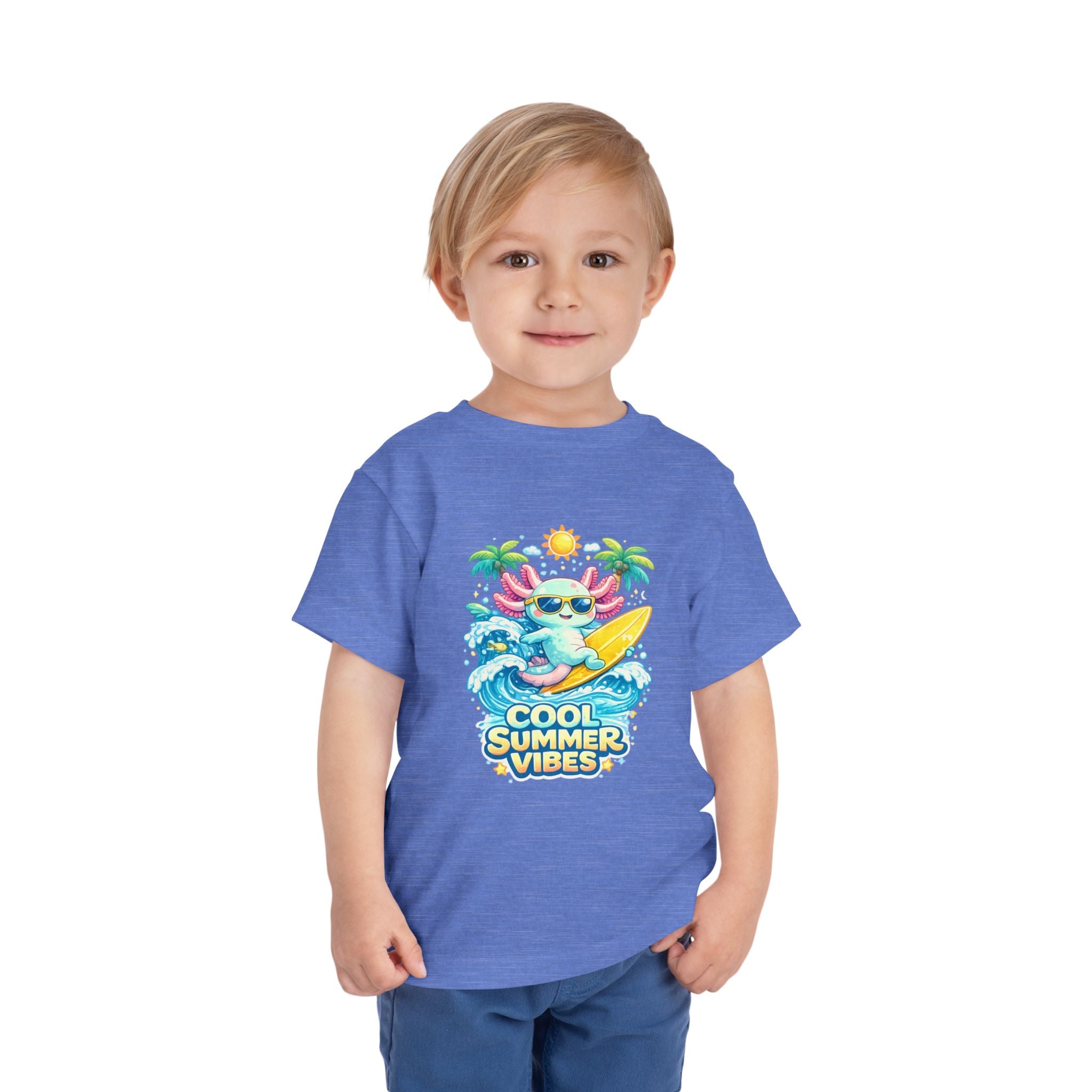 Little Waves Axolotl Toddler Short Sleeve Tee
