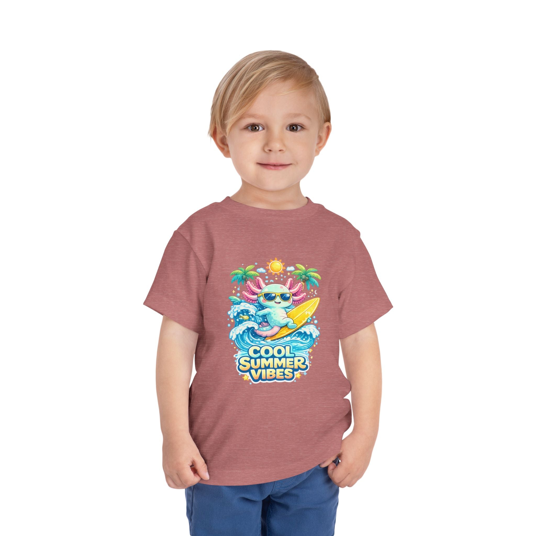 Little Waves Axolotl Toddler Short Sleeve Tee