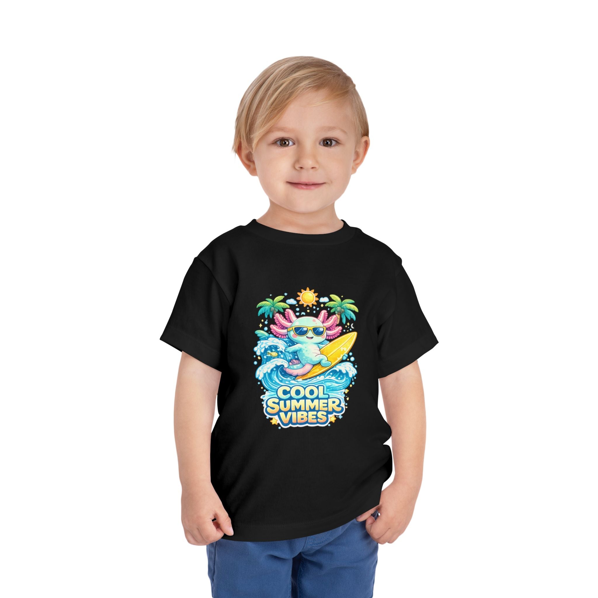 Little Waves Axolotl Toddler Short Sleeve Tee