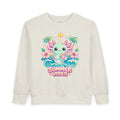 Little Waves Toddler Sweatshirt — Cute Axolotl "Summer Vibes" Graphic Pullover for Kids