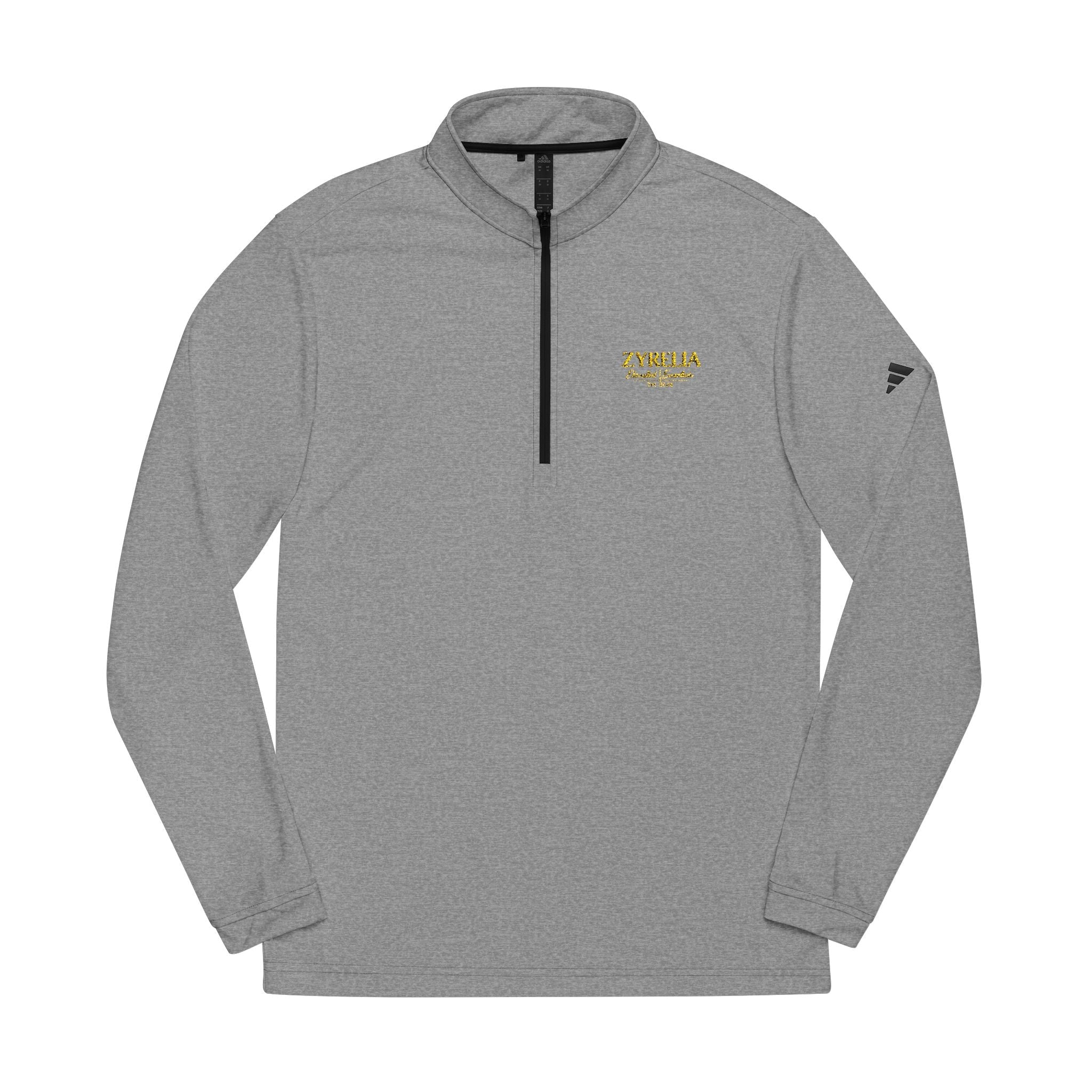 Adidas Embroidered Quarter - Zip Pullover — Lightweight Performance Top - Zyrelia Official
