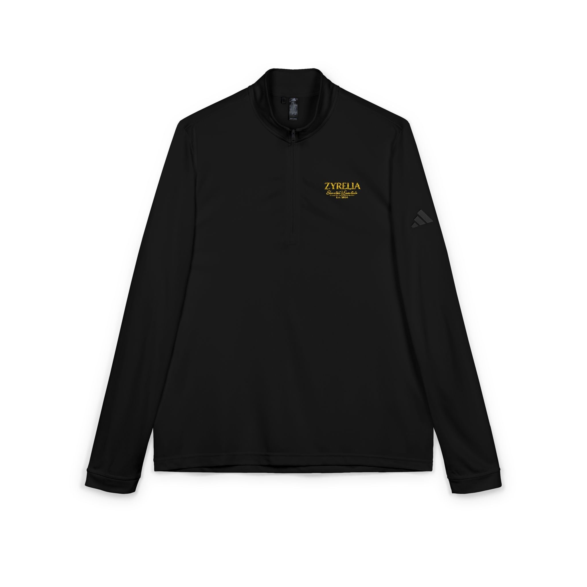 Adidas Embroidered Quarter - Zip Pullover — Lightweight Performance Top - Zyrelia Official