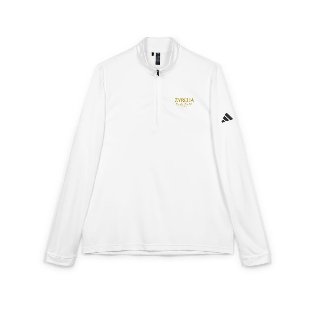 Adidas Embroidered Quarter - Zip Pullover — Lightweight Performance Top - Zyrelia Official