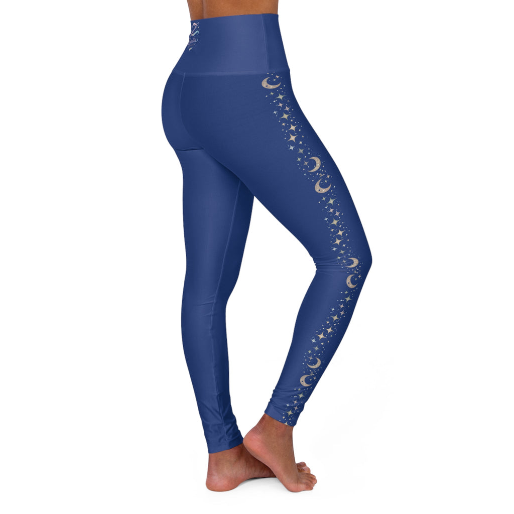 High - Waist Navy Yoga Leggings — Seamless Activewear for Studio & Everyday - Zyrelia Official
