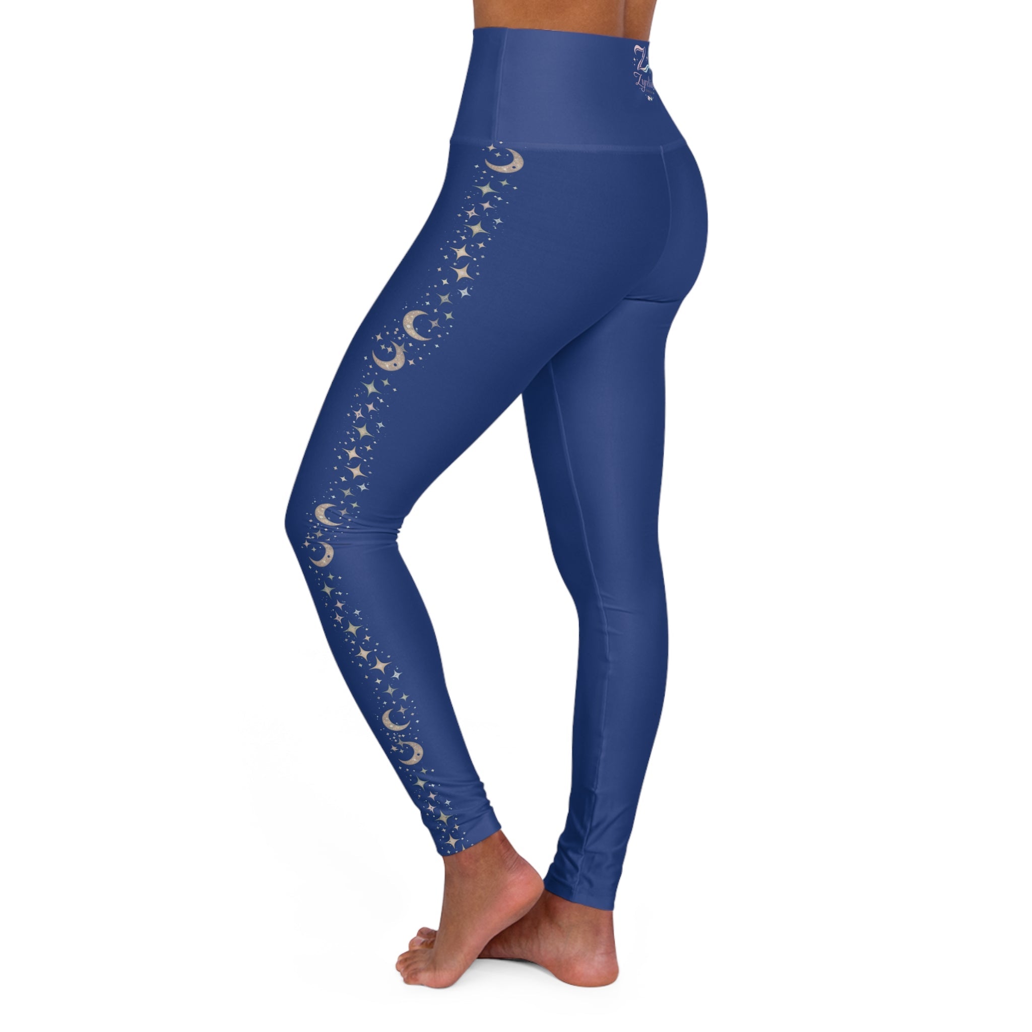 High - Waist Navy Yoga Leggings — Seamless Activewear for Studio & Everyday - Zyrelia Official