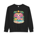 Little Waves Toddler Sweatshirt — Cute Axolotl 'Summer Vibes' Graphic - Zyrelia Official