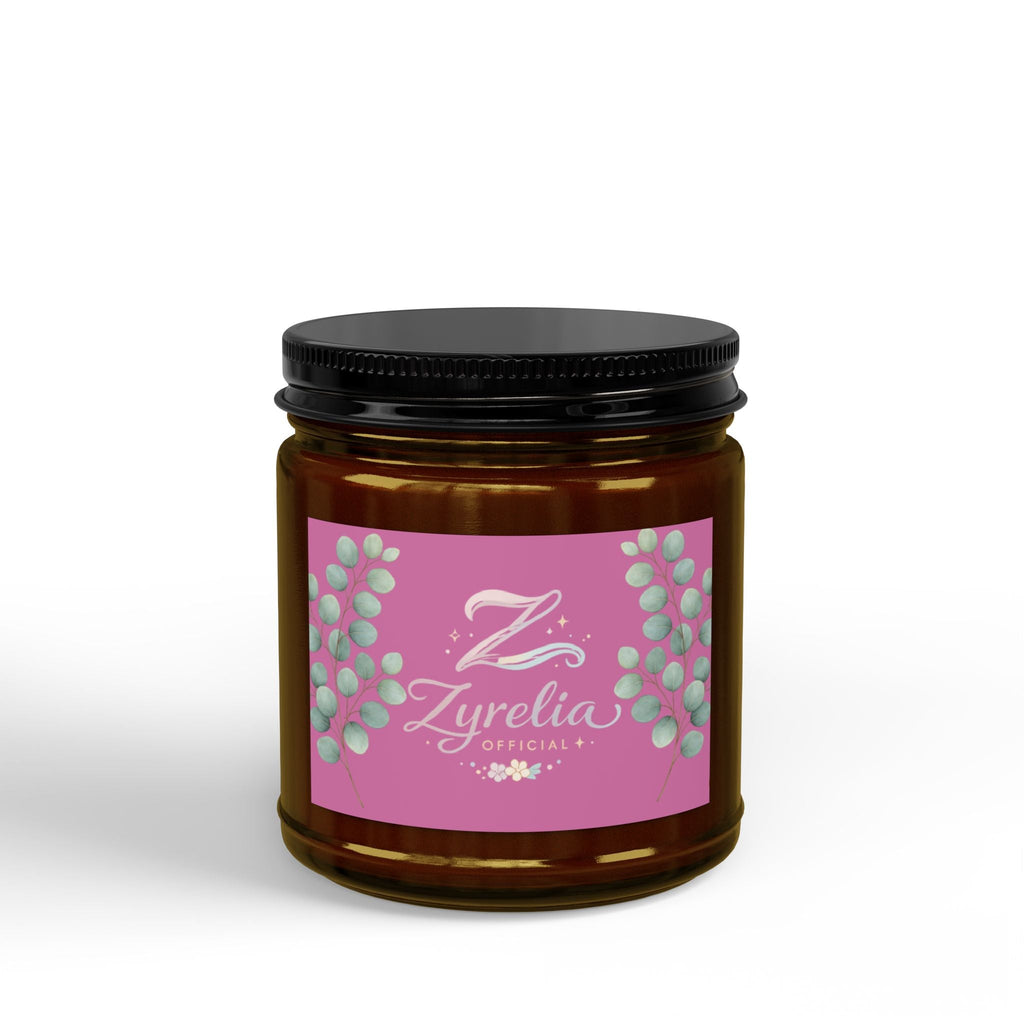 Scented Soy Candle — Floral Hibiscus Aromatherapy Jar (4oz & 9oz) - Zyrelia Official
