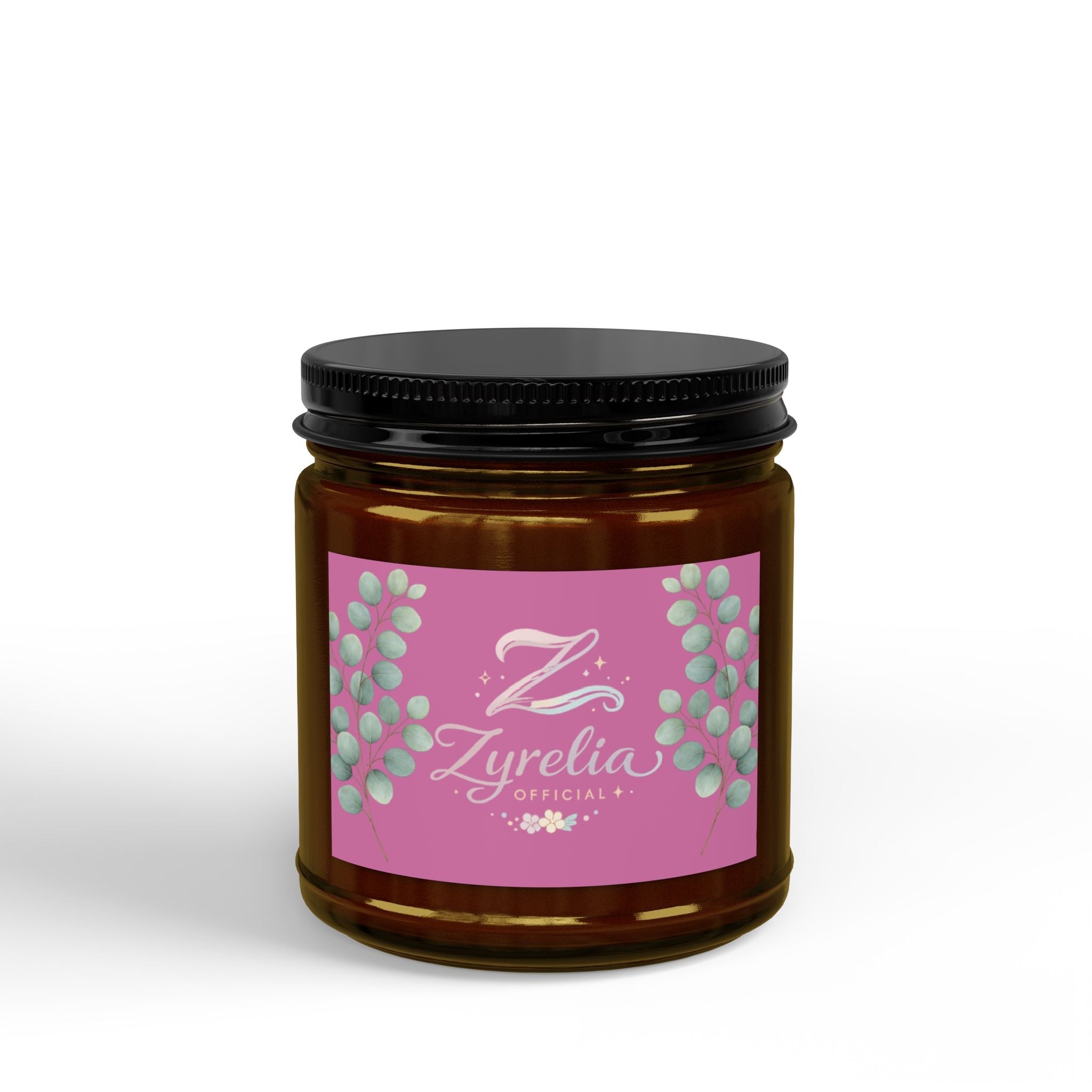 Scented Soy Candle — Floral Hibiscus Aromatherapy Jar (4oz & 9oz) - Zyrelia Official