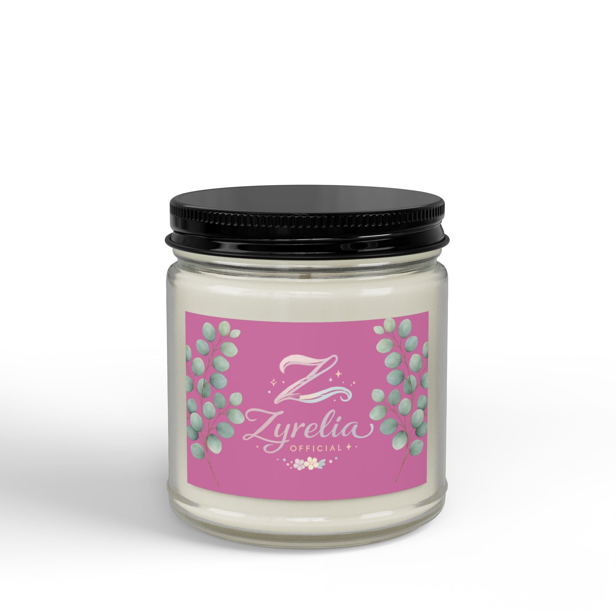 Scented Soy Candle — Floral Hibiscus Aromatherapy Jar (4oz & 9oz) - Zyrelia Official