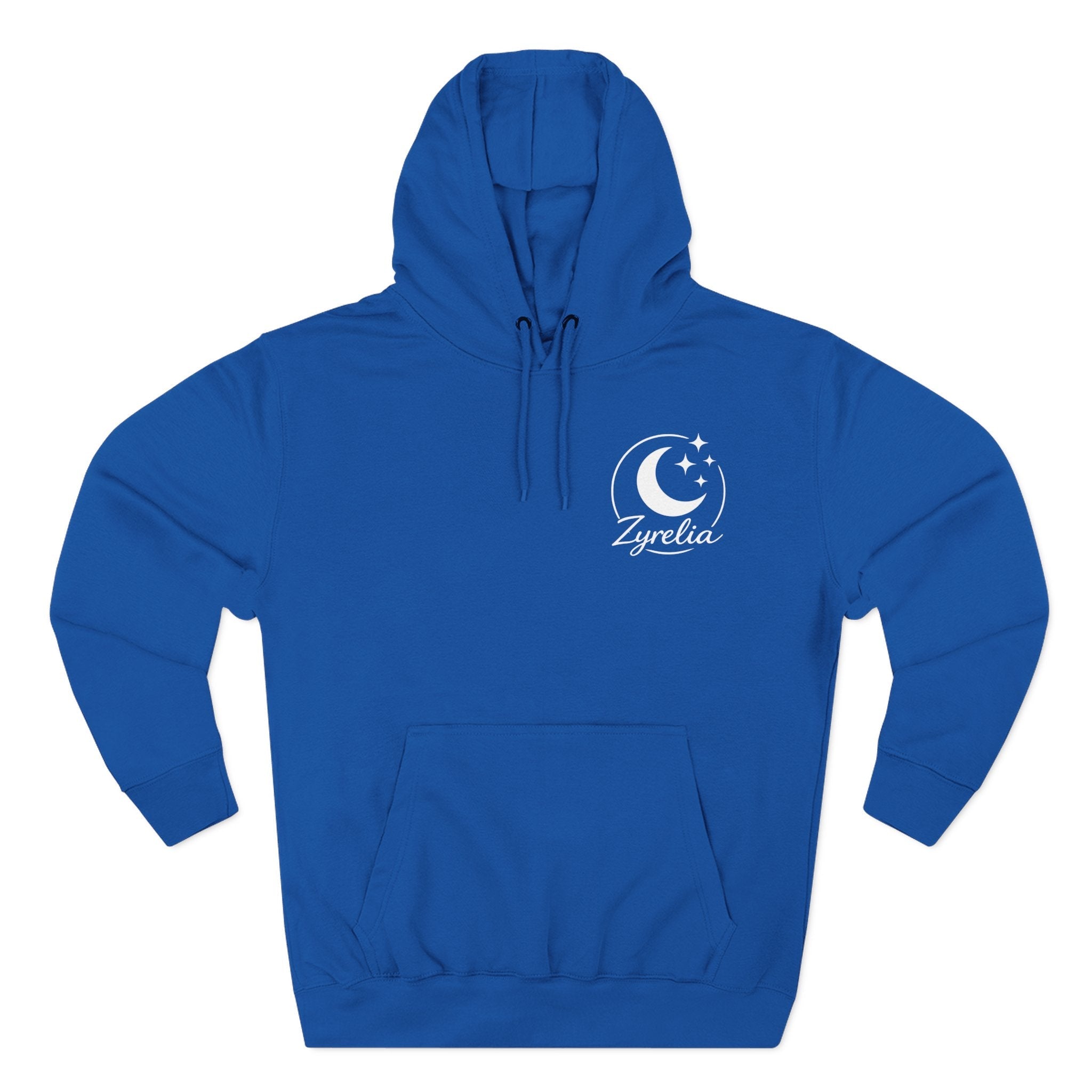 Three - Panel Fleece Hoodie — Cozy White Pullover Hoodie - Zyrelia Official