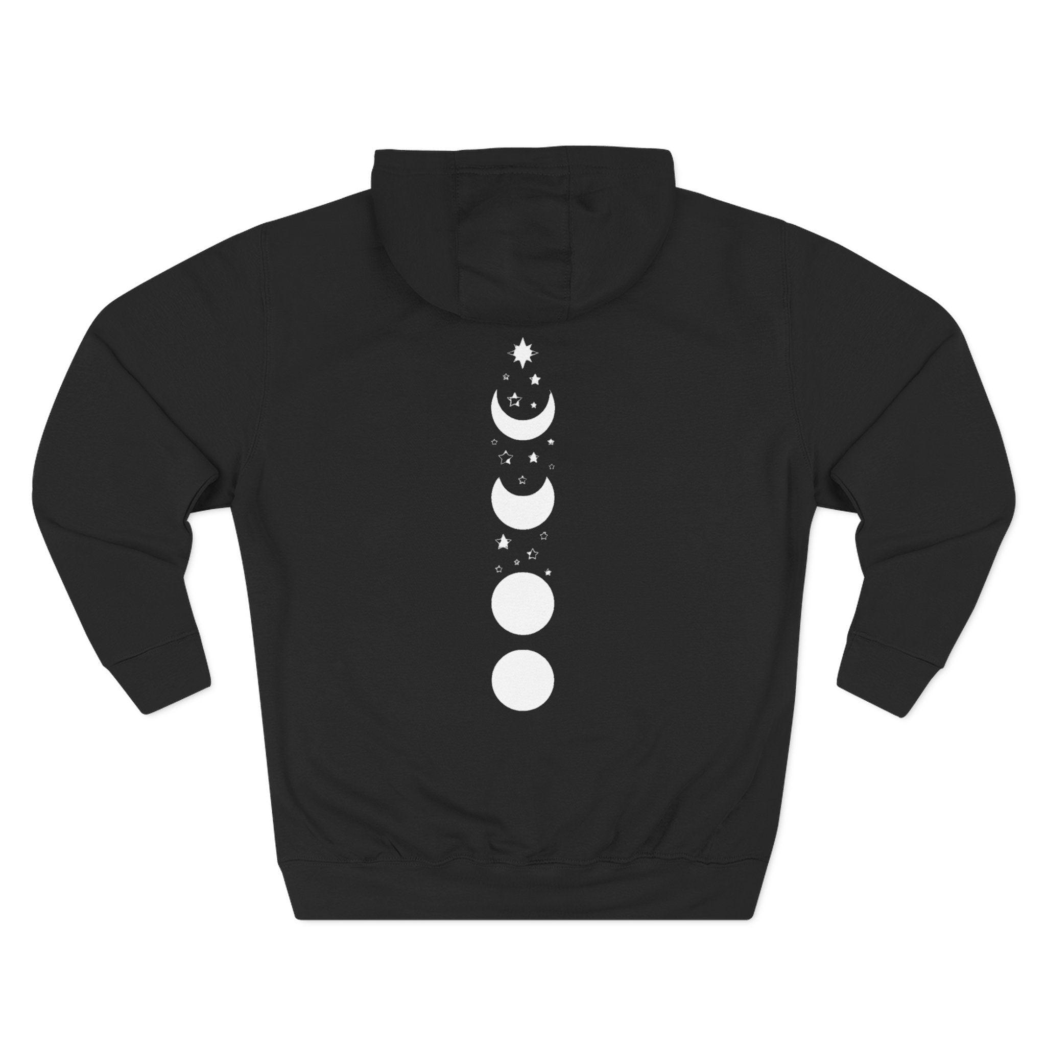 Three - Panel Fleece Hoodie — Cozy White Pullover Hoodie - Zyrelia Official