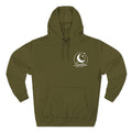 Three - Panel Fleece Hoodie — Cozy White Pullover Hoodie - Zyrelia Official