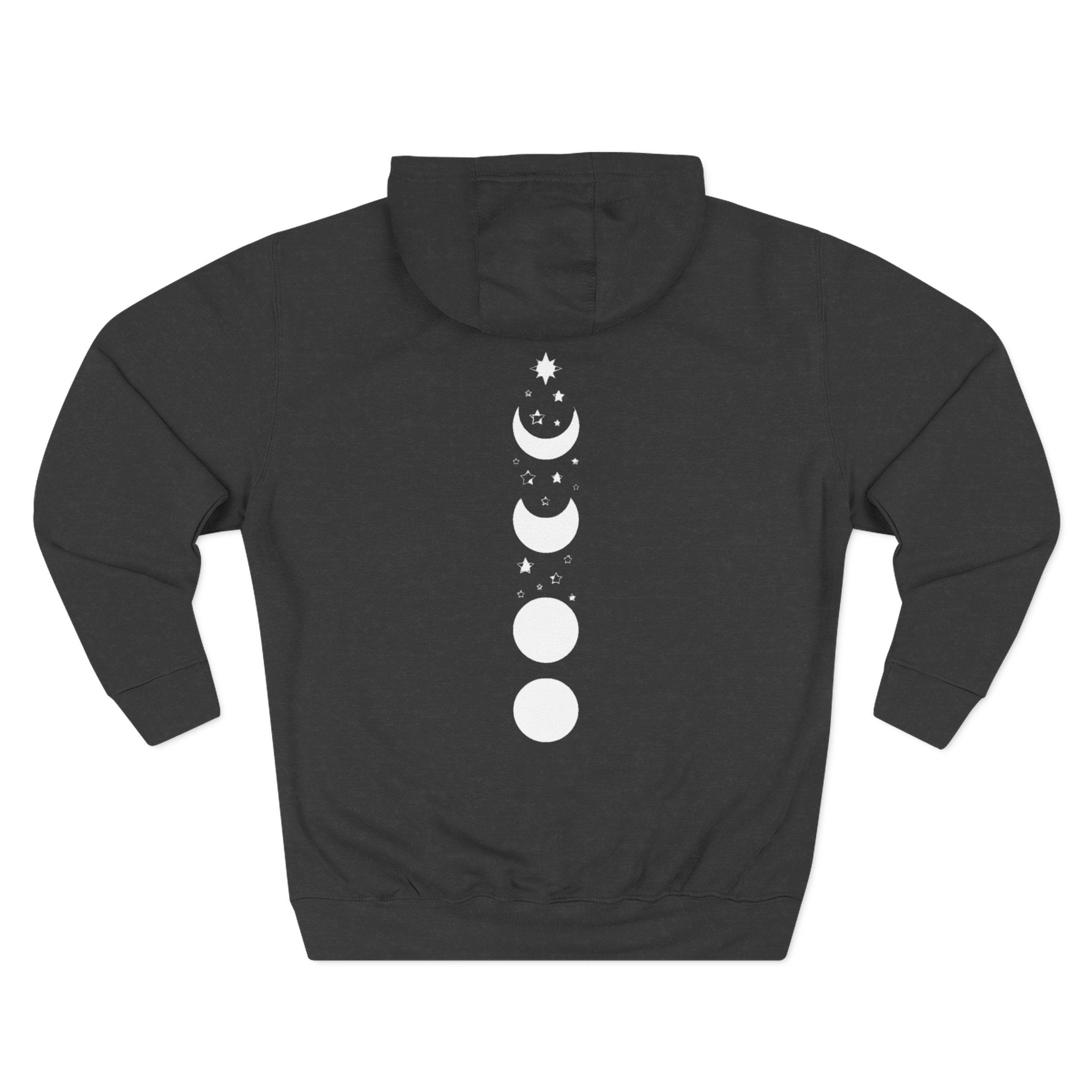 Three - Panel Fleece Hoodie — Cozy White Pullover Hoodie - Zyrelia Official