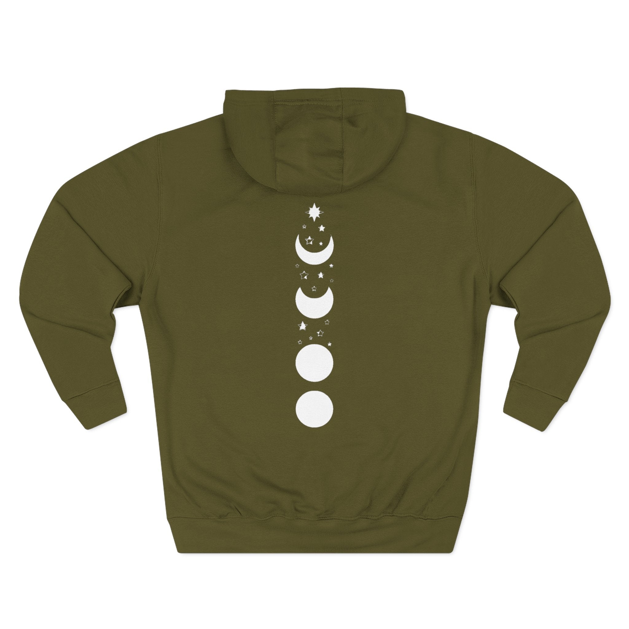 Three - Panel Fleece Hoodie — Cozy White Pullover Hoodie - Zyrelia Official