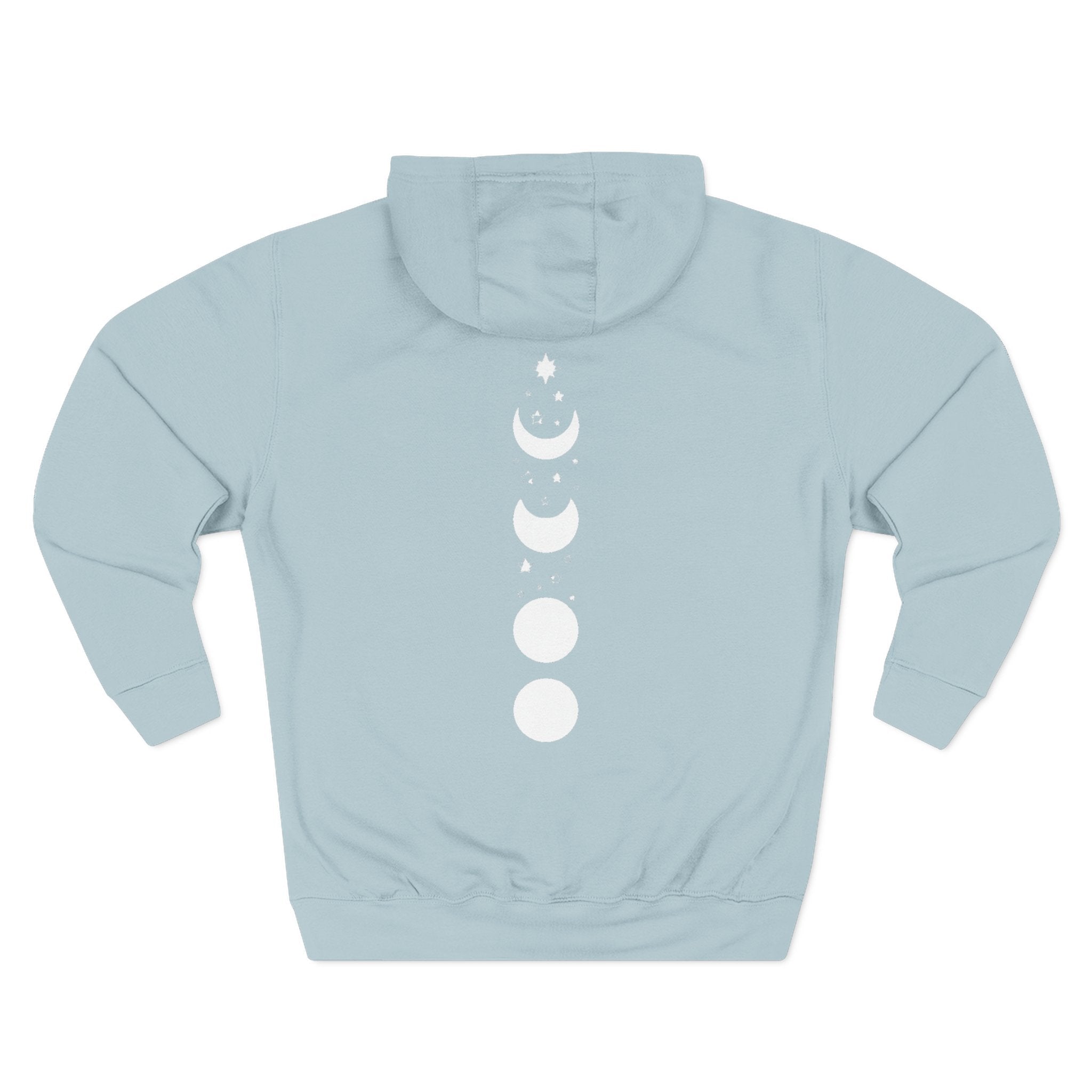 Three - Panel Fleece Hoodie — Cozy White Pullover Hoodie - Zyrelia Official