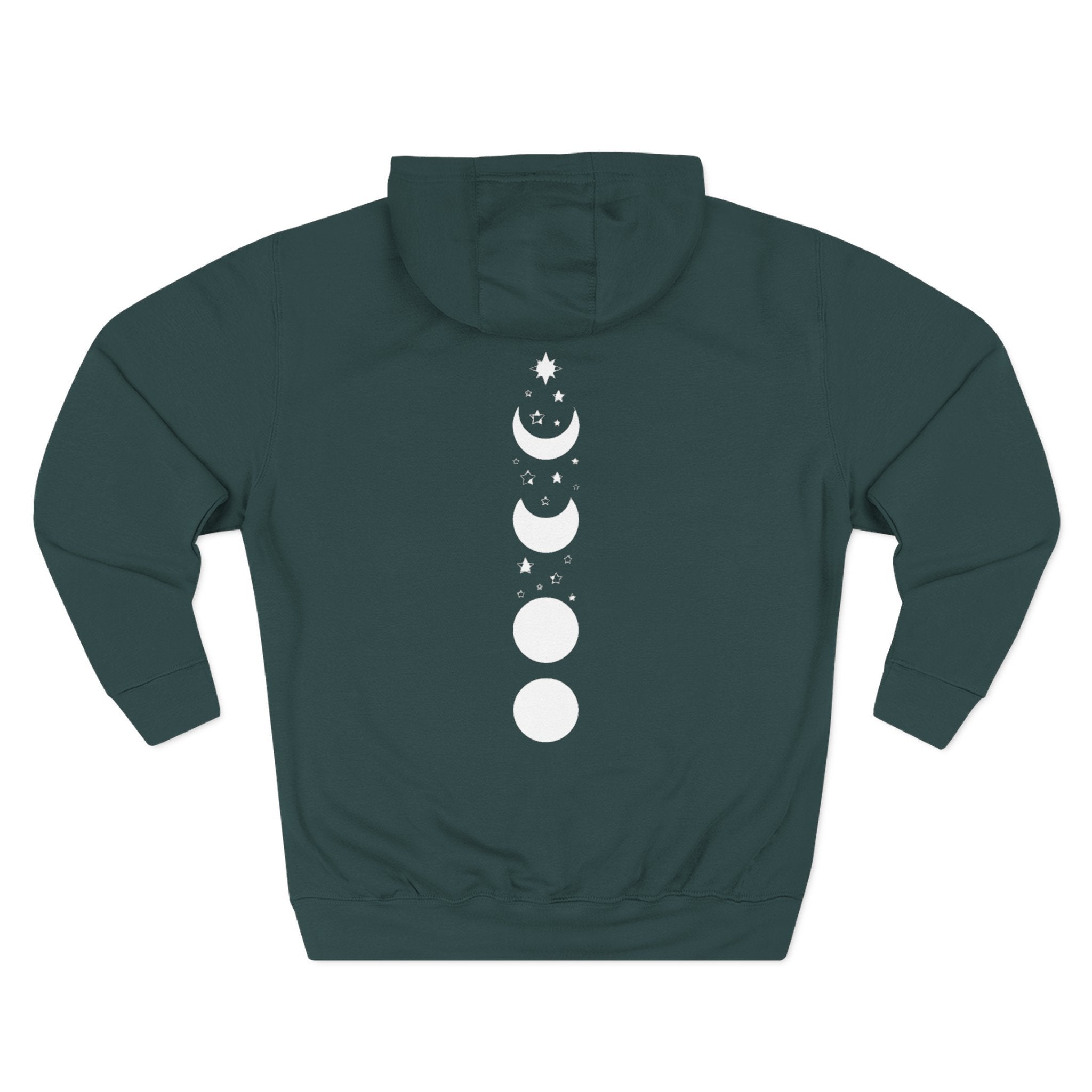 Three - Panel Fleece Hoodie — Cozy White Pullover Hoodie - Zyrelia Official
