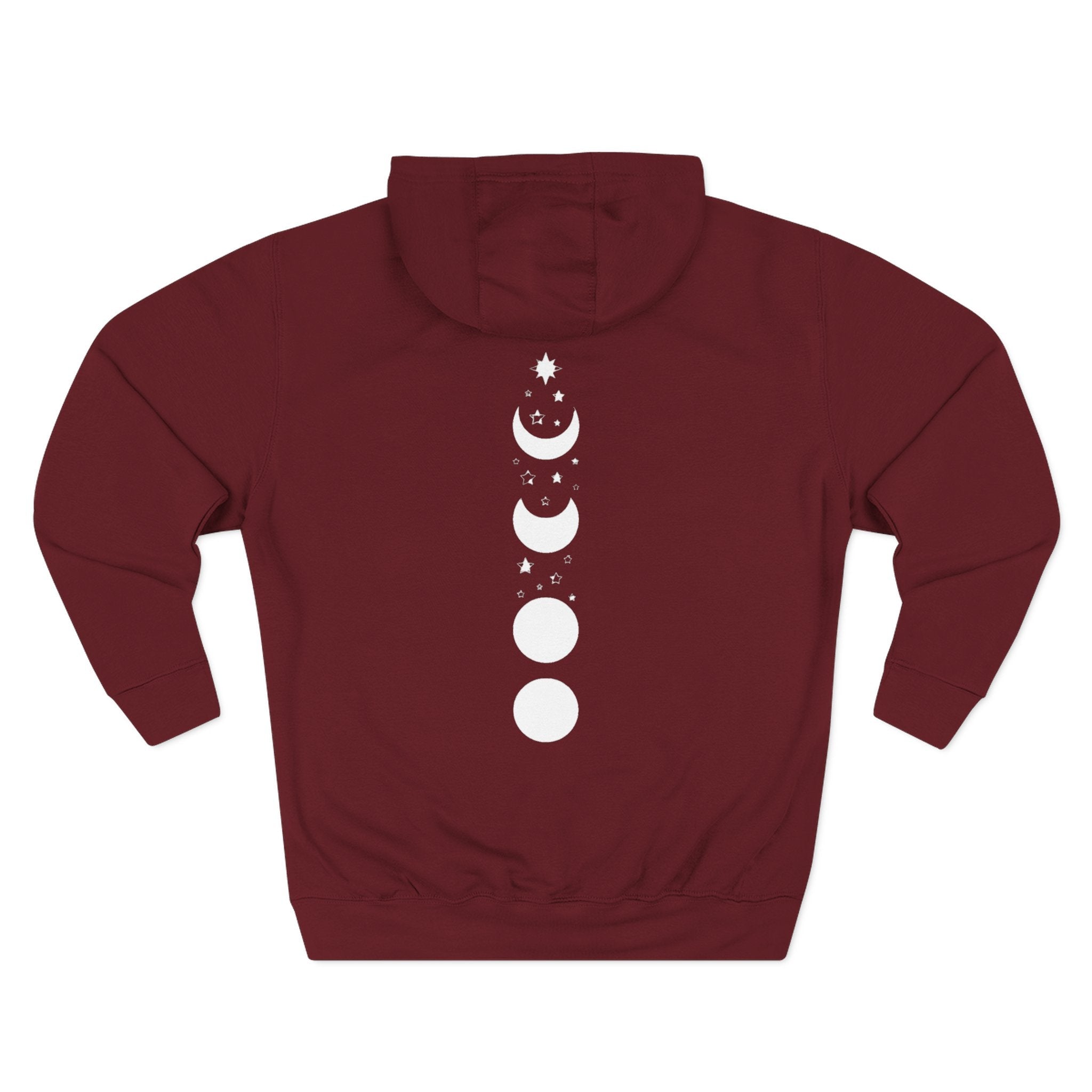 Three - Panel Fleece Hoodie — Cozy White Pullover Hoodie - Zyrelia Official